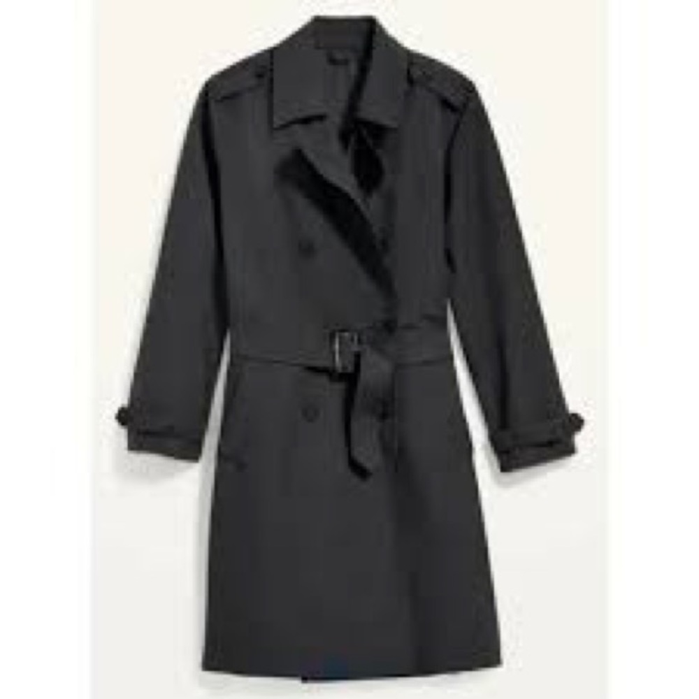 Dark grey water resistant peacoat size S